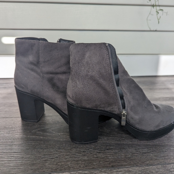 Gray Platform Booties - Picture 3 of 3